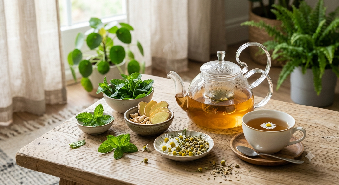 Top 5 Herbal Teas for Digestion and Bloating Relief